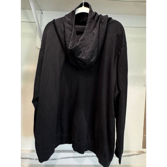 Nike Men’s Club Pullover Hoodie Big & Tall 3X Black Lightweight Fleece - Picture 8 of 8